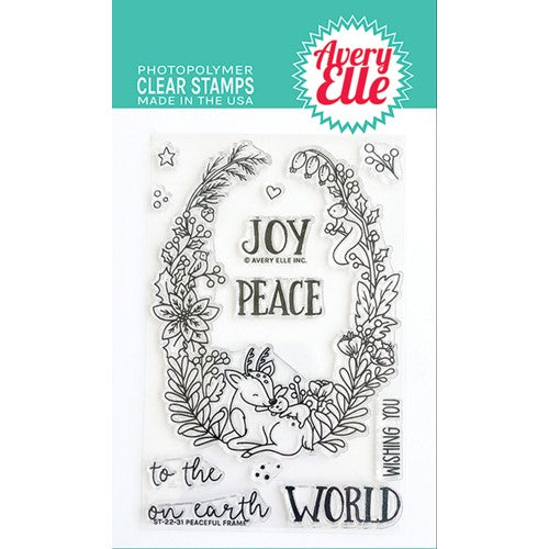 Simon Says Stamp! Avery Elle Clear Stamps PEACEFUL FRAME ST-22-31