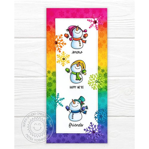 Simon Says Stamp! Sunny Studio SNOWMAN KISSES Clear Stamps SSCL-341
