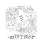 Simon Says Stamp! The Rabbit Hole Designs MERRY AND BRIGHT Clear Stamps THR-183
