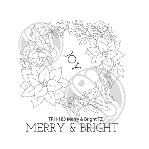 Simon Says Stamp! The Rabbit Hole Designs MERRY AND BRIGHT Clear Stamps THR-183