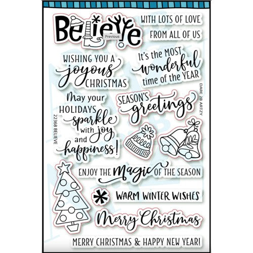 Simon Says Stamp! Dare 2B Artzy BELIEVE Clear Stamp Set 22368