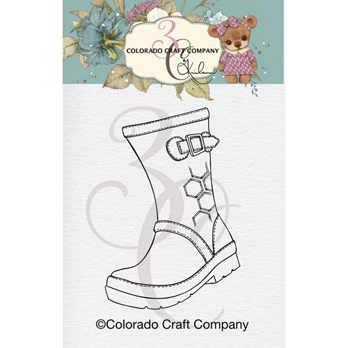Simon Says Stamp! Colorado Craft Company Kris Lauren BEE WELLIE MINI Clear Stamps KL700
