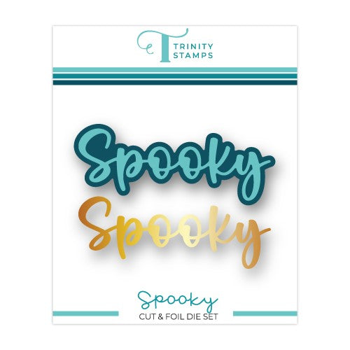 Simon Says Stamp! Trinity Stamps SPOOKY Hot Foil And Cut Die Set tmd-156