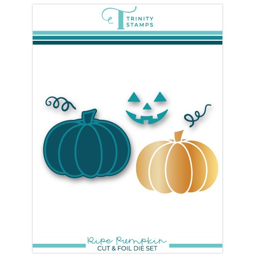 Simon Says Stamp! Trinity Stamps RIPE PUMPKIN Hot Foil And Cut Die Set tmd-159