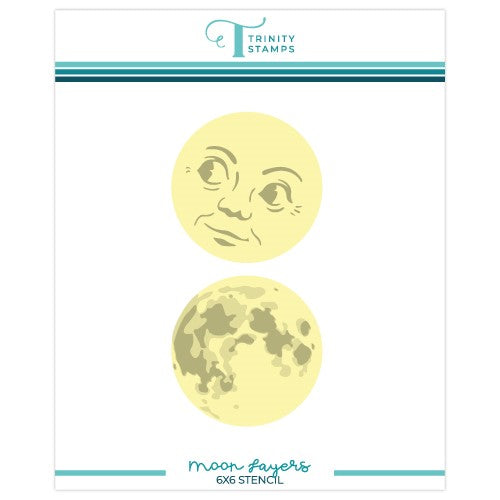Simon Says Stamp! Trinity Stamps MOON LAYERS 6 x 6 Stencil tss-056