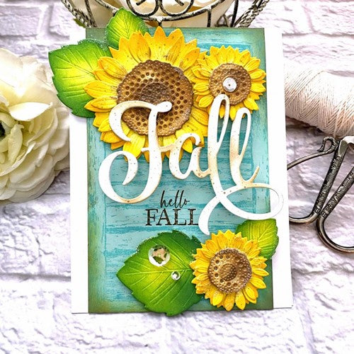 Simon Says Stamp! Papertrey Ink INTO THE BLOOMS SUNFLOWERS Dies PTI-0480