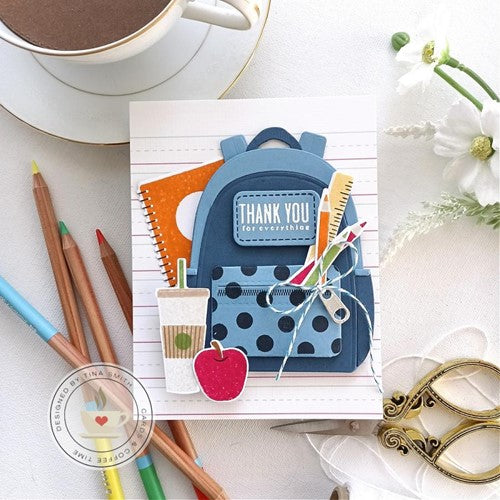 Simon Says Stamp! Papertrey Ink GO TO GIFT CARD HOLDER BACKPACK ACCESSORIES Clear Stamps 1428
