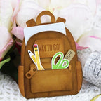 Simon Says Stamp! Papertrey Ink GO TO GIFT CARD HOLDER BACKPACK ACCESSORIES Clear Stamps 1428