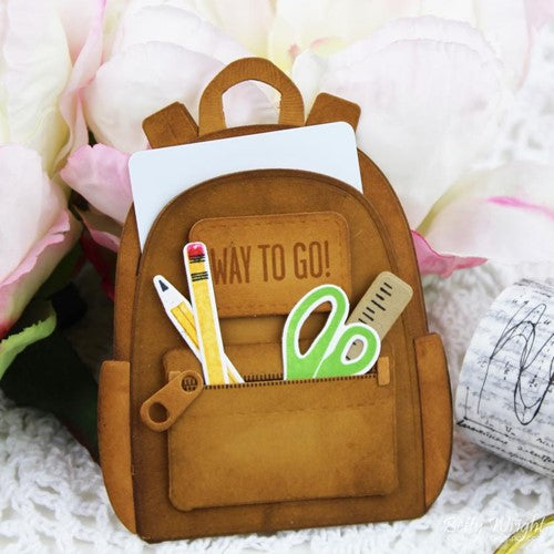 Simon Says Stamp! Papertrey Ink GO TO GIFT CARD HOLDER BACKPACK ACCESSORIES Clear Stamps 1428