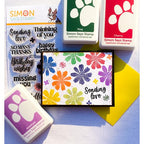 Simon Says Stamp! Simon Says Clear Stamps PICNIC FLORAL SENTIMENTS sss302594c Cozy Hugs