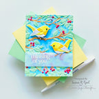 Simon Says Stamp! Simon Says Clear Stamps PICNIC FLORAL SENTIMENTS sss302594c Cozy Hugs