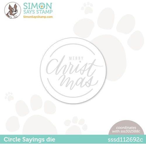 Simon Says Stamp! Simon Says Stamp CIRCLE SAYINGS Wafer Dies sssd112692c