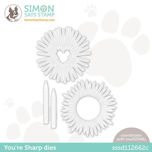 Simon Says Stamp! Simon Says Stamp YOU'RE SHARP Wafer Dies sssd112662c *