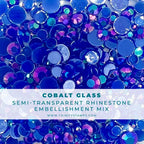 Simon Says Stamp! Trinity Stamps COBALT GLASS Embellishment Box tsb-323