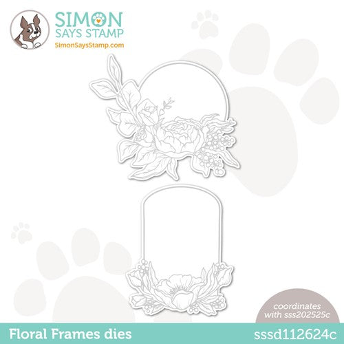 Simon Says Stamp! Simon Says Stamp FLORAL FRAMES Wafer Dies sssd112624c Stamptember