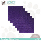 Simon Says Stamp! Simon Says Stamp Cardstock EGGPLANT GLITTER 6x6 sss321 Stamptember