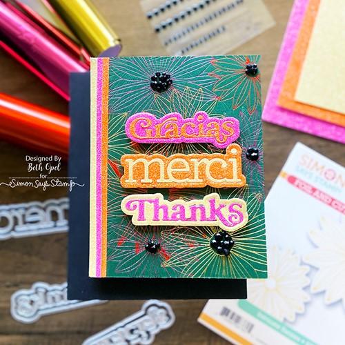 Simon Says Stamp! Simon Says Stamp Cardstock RAINBOW GLITTER 6x6 sss324 Stamptember