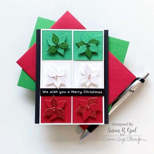 Simon Says Stamp! Simon Says Stamp Cardstock RAINBOW GLITTER 6x6 sss324 Stamptember