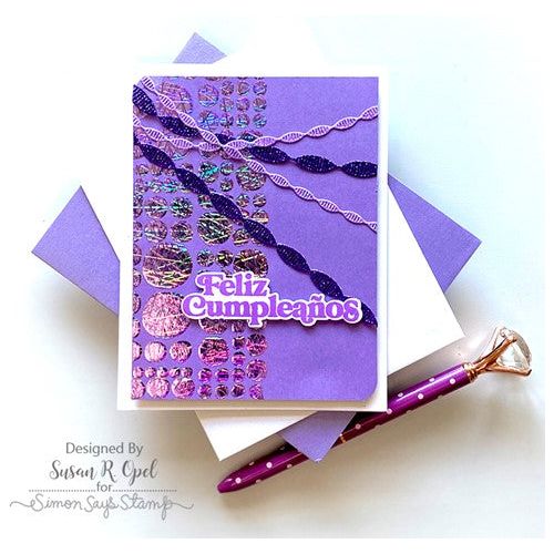 Simon Says Stamp! Simon Says Stamp Cardstock RAINBOW GLITTER 6x6 sss324 Stamptember