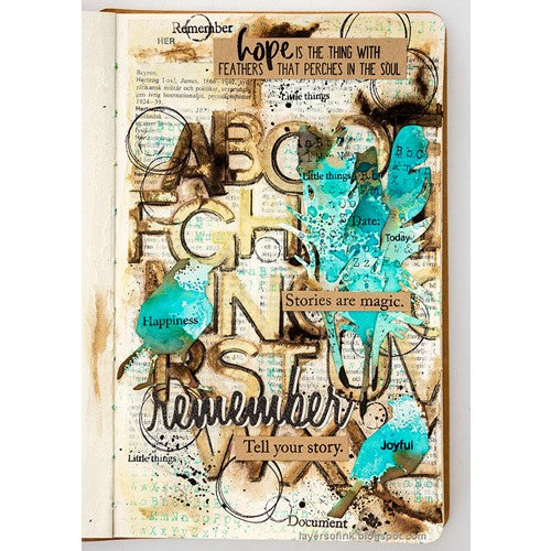 Simon Says Stamp! Simon Says Stamp Stencil ABC ssst221632 Stamptember | color-code:ALT01