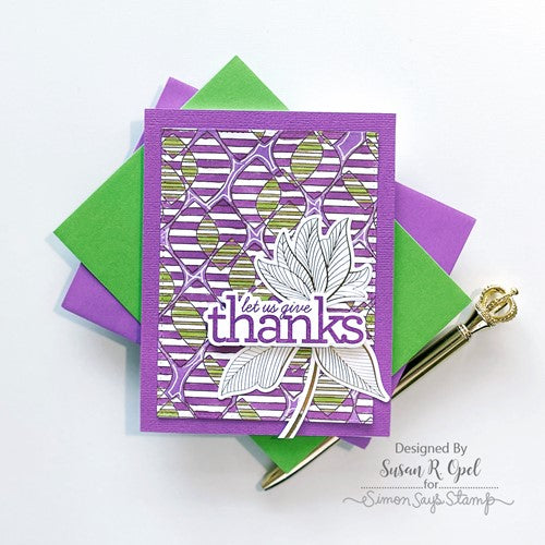Simon Says Stamp! Simon Says Cling Stamp OVERLAPPING DROPS sss102549 Stamptember