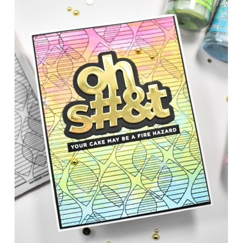 Simon Says Stamp! Simon Says Cling Stamp OVERLAPPING DROPS sss102549 Stamptember