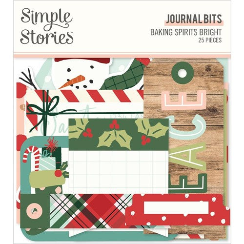 Simon Says Stamp! Simple Stories BAKING SPIRITS BRIGHT Journal Bits And Pieces 18318