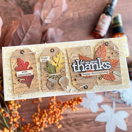 Simon Says Stamp! Simon Says Stamp ETCHED OAK LEAVES Wafer Dies s798 Stamptember | color-code:ALT01