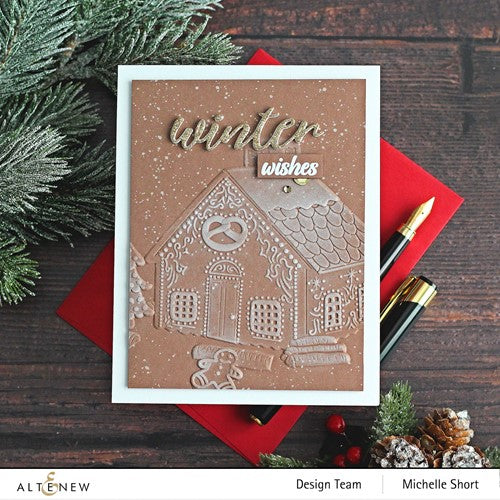 Simon Says Stamp! Altenew WINTER TYPOGRAPHY Clear Stamps ALT7326