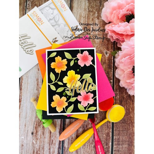 Simon Says Stamp! Simon Says Stamp FLOURISHING BLOOM PLATE Wafer Die s812 Stamptember | color-code:ALT1
