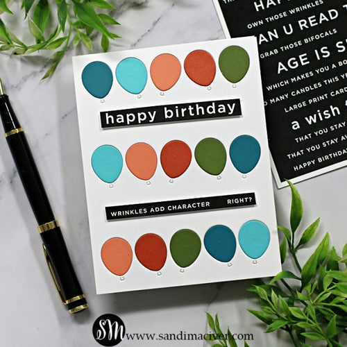 Simon Says Stamp! Simon Says Stamp ROW OF BALLOONS Wafer Die s806 Stamptember | color-code:ALT1