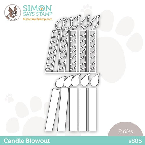 Simon Says Stamp! Simon Says Stamp CANDLE BLOWOUT Wafer Die s805 Stamptember