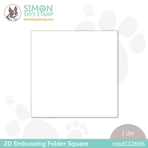 Simon Says Stamp! Simon Says Stamp 2D EMBOSSING FOLDER SQUARE Wafer Die sssd112666 Stamptember