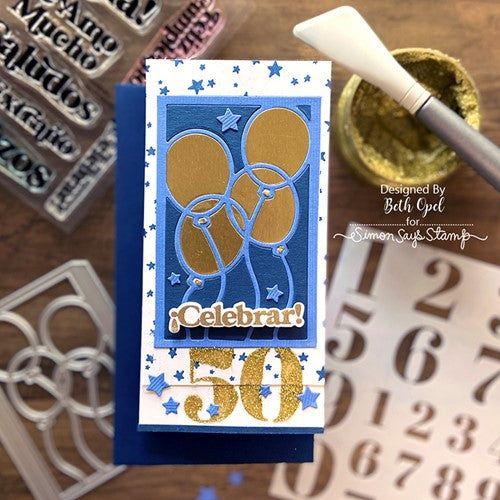 Simon Says Stamp! Simon Says Stamp BASIC BOX CARD BALLOONS Wafer Die sssd112594c Stamptember