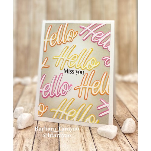 Simon Says Stamp! Simon Says Stamp HANDWRITTEN HELLO Wafer Dies sssd112649 Stamptember