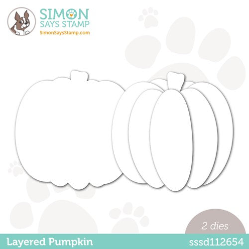 Simon Says Stamp! Simon Says Stamp LAYERED PUMPKIN Wafer Dies sssd112654 Stamptember
