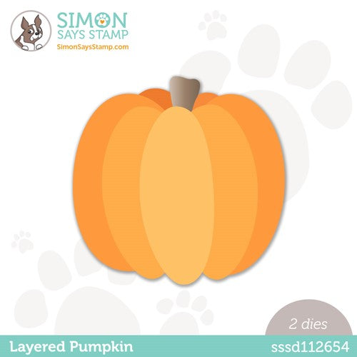 Simon Says Stamp! Simon Says Stamp LAYERED PUMPKIN Wafer Dies sssd112654 Stamptember