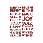 Simon Says Stamp! Tim Holtz Sizzix BOLD TEXT CHRISTMAS Thinlits Dies 666062