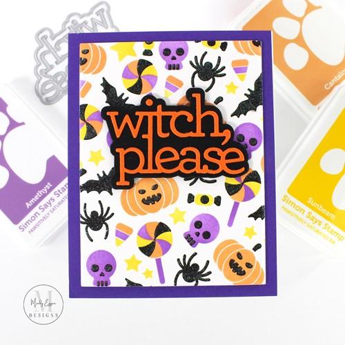 Simon Says Stamp! CZ Design Wafer Dies WITCH PLEASE WORDS czd173 Stamptember | color-code:ALT2
