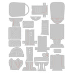 Simon Says Stamp! Tim Holtz Sizzix HARVEY Colorize Thinlits Dies 666066