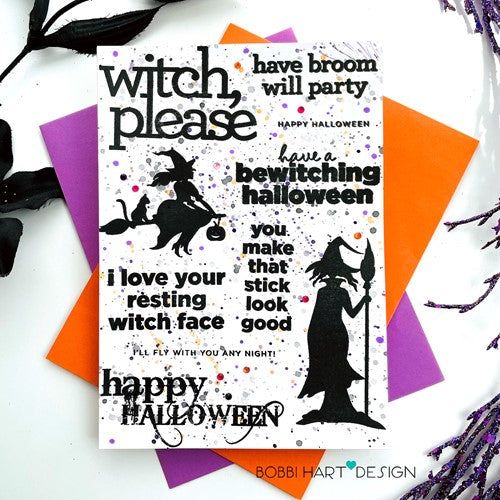 Simon Says Stamp! CZ Design Clear Stamps WITCH PLEASE cz271c | color-code:ALT4