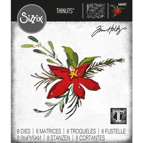 Simon Says Stamp! Tim Holtz Sizzix HOLIDAY BRUSHSTROKE 3 Thinlits Dies 666067