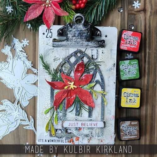 Simon Says Stamp! Tim Holtz Sizzix HOLIDAY BRUSHSTROKE 3 Thinlits Dies 666067