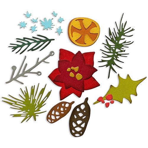 Simon Says Stamp! Tim Holtz Sizzix MODERN FESTIVE Thinlits Dies 666069
