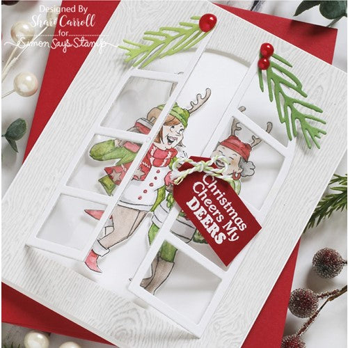 Simon Says Stamp! Tim Holtz Sizzix MODERN FESTIVE Thinlits Dies 666069 | color-code:ALT5