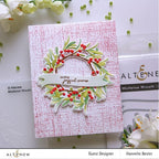Simon Says Stamp! Altenew MISTLETOE WREATH 3D Embossing Folder ALT7318