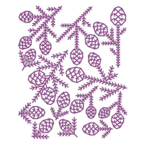 Simon Says Stamp! Tim Holtz Sizzix PINE PATTERNS Embossing Dies 666070