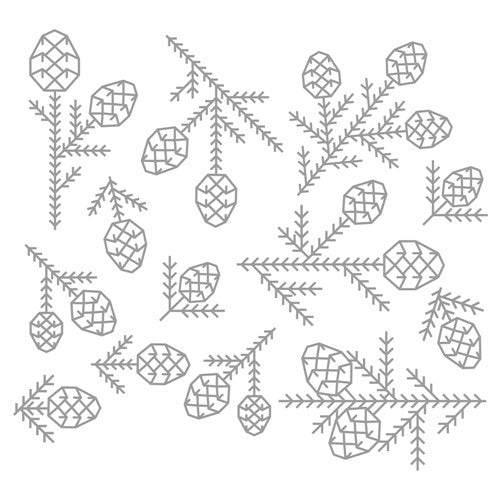 Simon Says Stamp! Tim Holtz Sizzix PINE PATTERNS Embossing Dies 666070