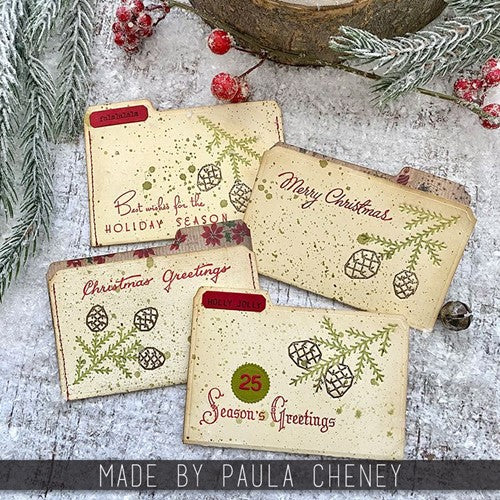 Simon Says Stamp! Tim Holtz Sizzix PINE PATTERNS Embossing Dies 666070