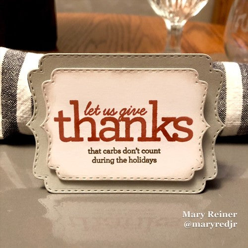 Simon Says Stamp! CZ Design Clear Stamps SASSY THANKFUL cz379c Stamptember